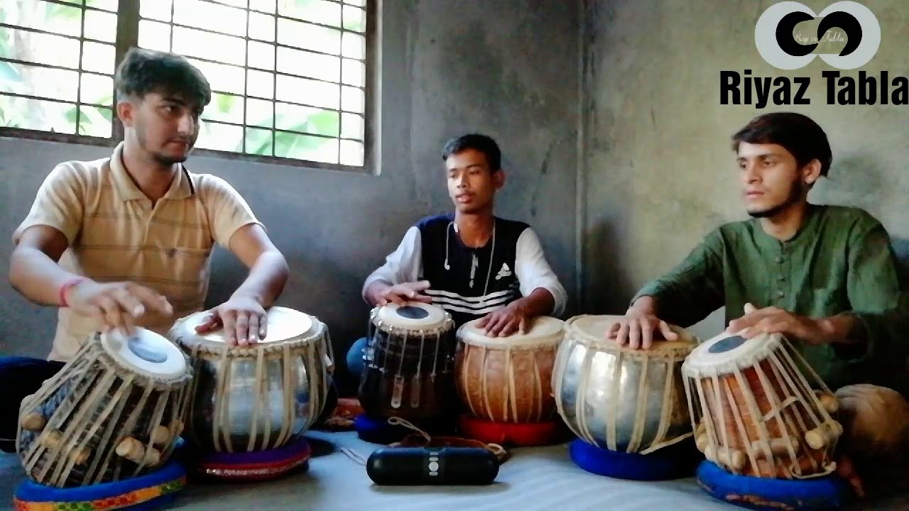 grouping tabla by riyaz tabla academy student raj gautam, santosh ...