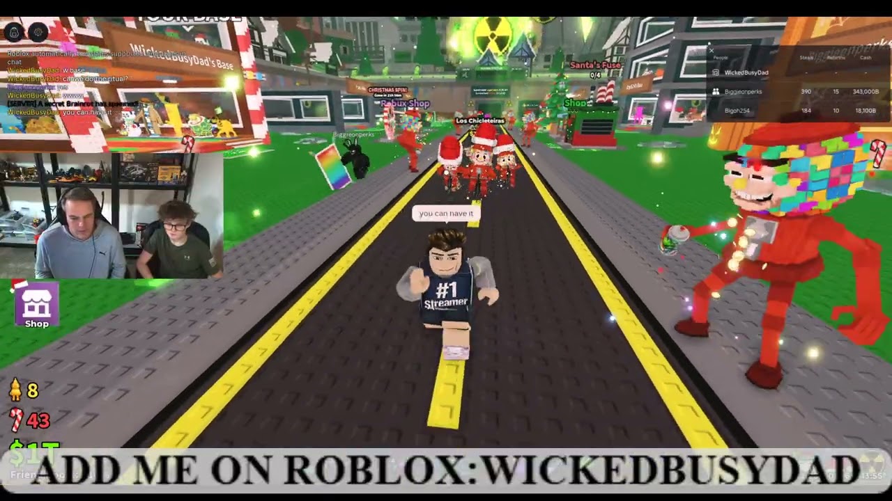 Wicked Busy Dad and MTBER98 Play Steal a Brainrot 12/26/2025 