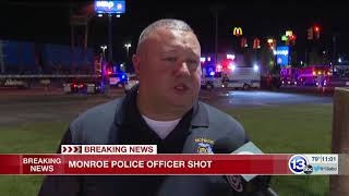 Monroe Police officer in serious condition after shooting