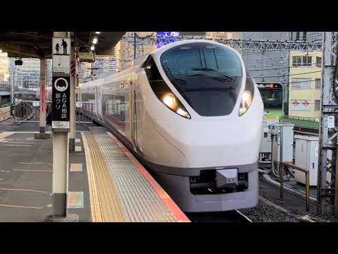 【ジョイント音最高！】E657系K-1編成（トップナンバー）が新橋駅を警笛を鳴らしながら新橋駅を通過するシーン（2022.2.26）
