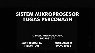 Percobaan 2 nomor 1 mengunakan Z80 Mikroprosesor