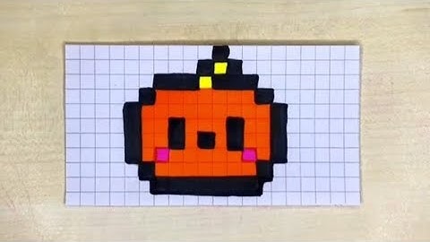 How To Draw A Pumpkin Step By Step 🎃 | Pixel Art Tutorial #pixelart