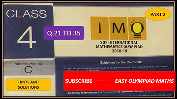 IMO# class 4 # set c # 2018-19 # part2 # Last year paper