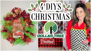 🎄4 DIY Dollar Tree Christmas WREATH+ SIGN Crafts🎄Ep 19 \\