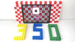 DIY Numberblocks 1 to 350 Math Link Cubes Learn to count Big Numbers Counting to Three Hundred Fifty screenshot 5