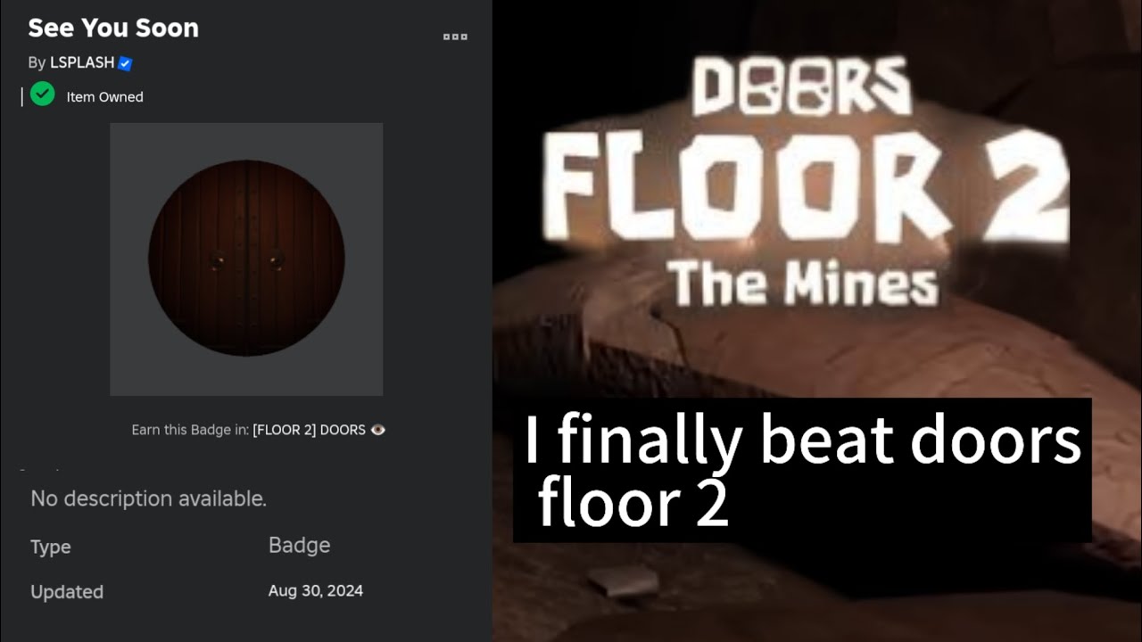 I finally beat doors floor 2 | Roblox doors - YouTube
