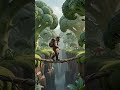 Tiny Explorer’s Epic Survival in a Giant Broccoli Forest! 🥦✨ #viral #viralvideo #miniature #survival