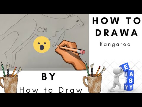  How to draw a kangaroo - YouTube