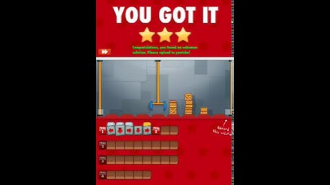 CargoBot The Stacker unknown shortest solution