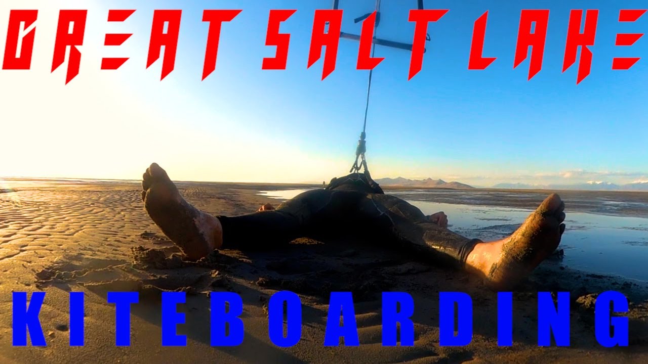 KiteBoarding on The Great Salt Lake, UT YouTube