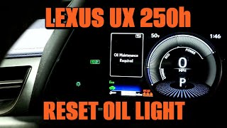 How To Reset - LEXUS UX 250h - Oil Maintenance Light by What To Do Rob 586 views 5 months ago 1 minute, 23 seconds