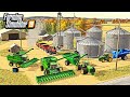 BIG CORN HARVEST! (RUNNING 2 COMBINES) | FARMING SIMULATOR 2019