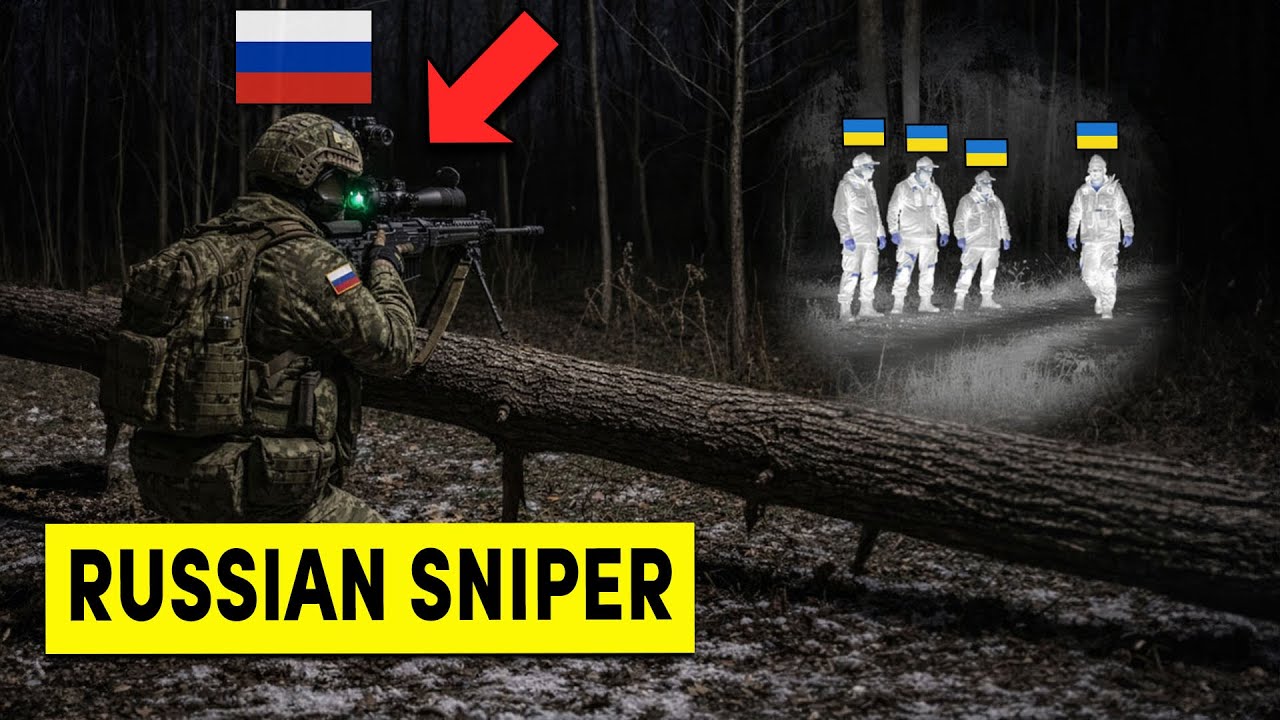 Russian Sniper With Night Vision Finds Ukrainian Troops - Then This Happens