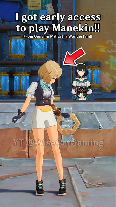 Genshin let me play Manekin early, from Miliastra Wonderland early!😁 #genshinimpact #shorts #kuki