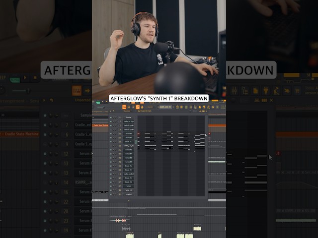 Making of “Afterglow’s” synth 1😮‍💨 #musicproducer #basshouse #upcomingartist #producer #flstudio class=