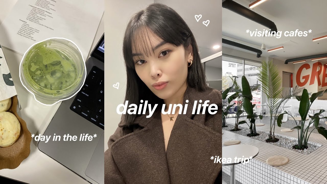 DAY IN THE LIFE of a University Student | Night routine, aesthetic cafe, Ikea, attending lectures