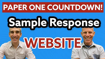 Countdown to Paper One - Website - Sample Response
