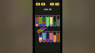 Water Sort Puzzle Level 197 Solved