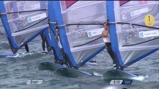 Women's RS:X Windsurfing Race 7 Full Replay - London 2012 Olympics