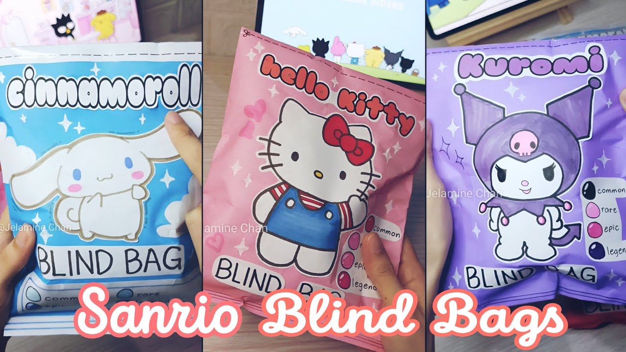 sanrio-blind-bags-unboxing-compilation-asmr-paper-crafts-rare-and