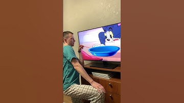 Tom and Jerry the invisible mouse drinking milk #shorts #funny