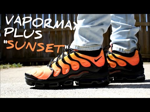 vapormax plus sunset