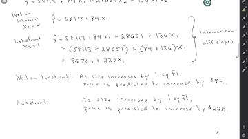 STAT 4210: Multiple regression with interaction (indicator coding)