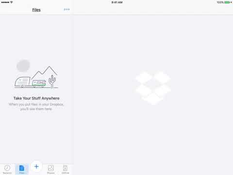 Вопрос: Как использовать Dropbox на iPad?