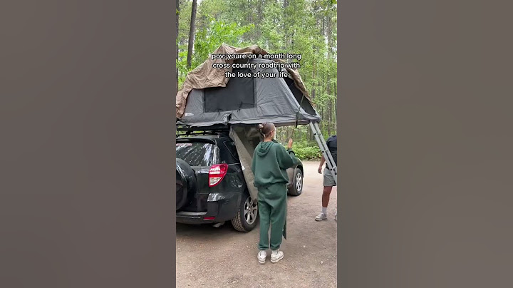 time of our lives 🧡 #travelcouple #couplegoals #camping #rooftoptents