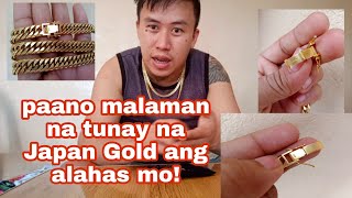 mga palatandaan at tatak nang tunay na Japan Gold .
