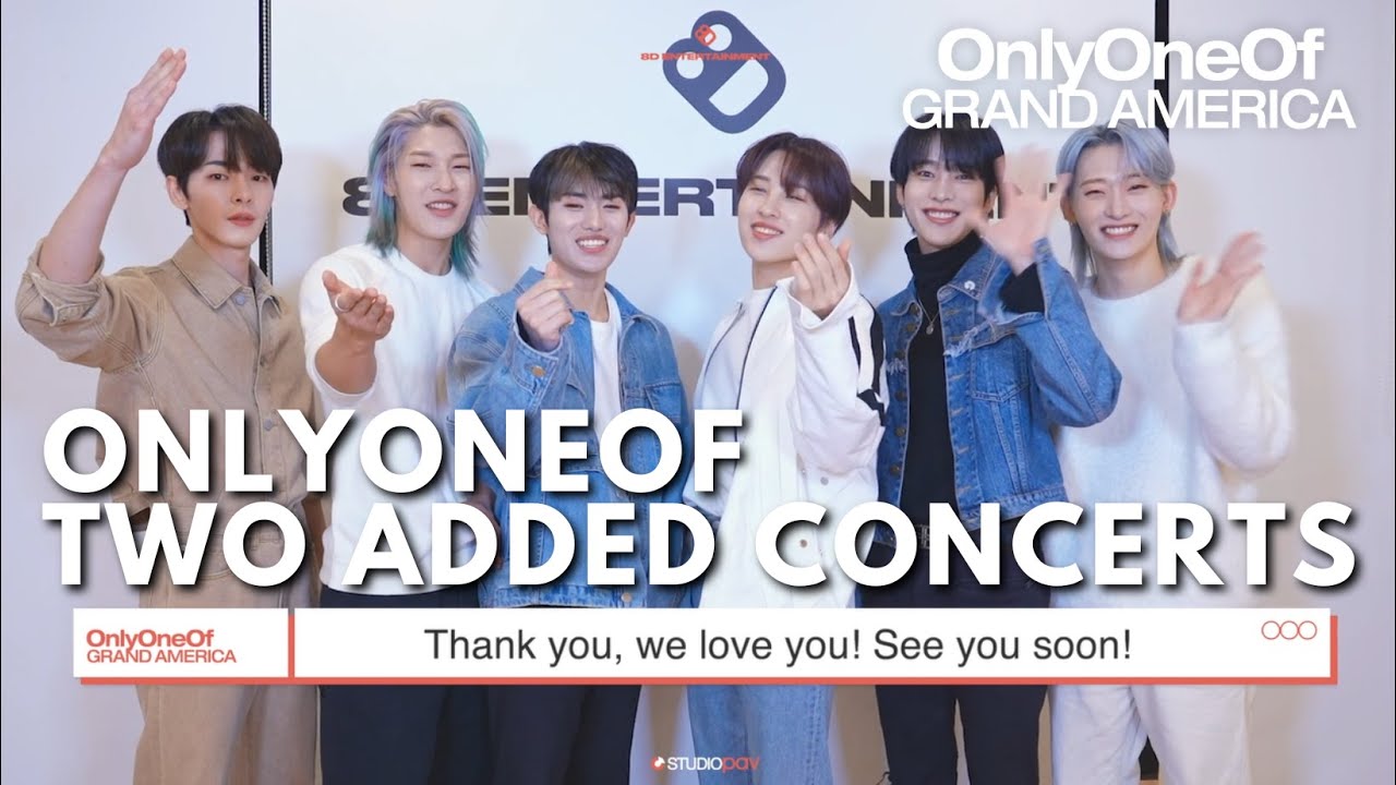 OnlyOneOf (온리원오브) Added Jersey City & San Francisco Concerts - OnlyOneOf Grand America Tour
