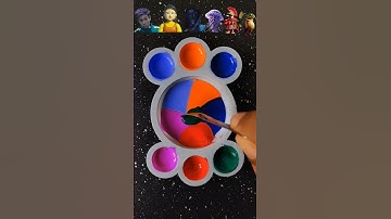 Guess the mixed color of Squid game2 vs Brainrot meme part260 #colormixing #satisfying #squidgame2