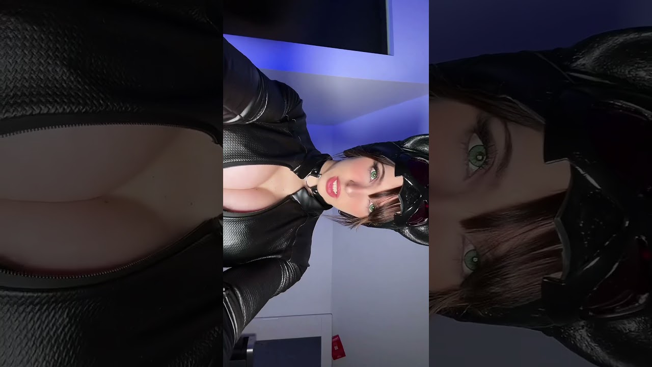 Turning myself into CATWOMAN 🐈‍⬛ #catwoman #cosplay #batman