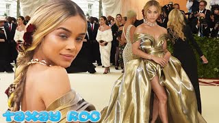 Jasmine Sanders is a golden Goddess in revealing H&M frock at Met Gala