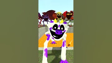 SPARTAN KICKING ALL FORGOTTEN SMILING CRITTERS POPPY PLAYTIME 3 LAVA PIT IN GMOD ! #smilingcritters