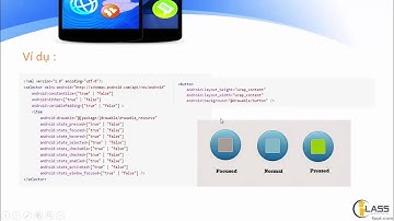 Bài 15 2  Tự tạo background bằng thư mục drawable Selector