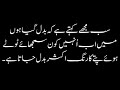 log muntazir hi rhy mujy toota hua dekhain/real life quotes