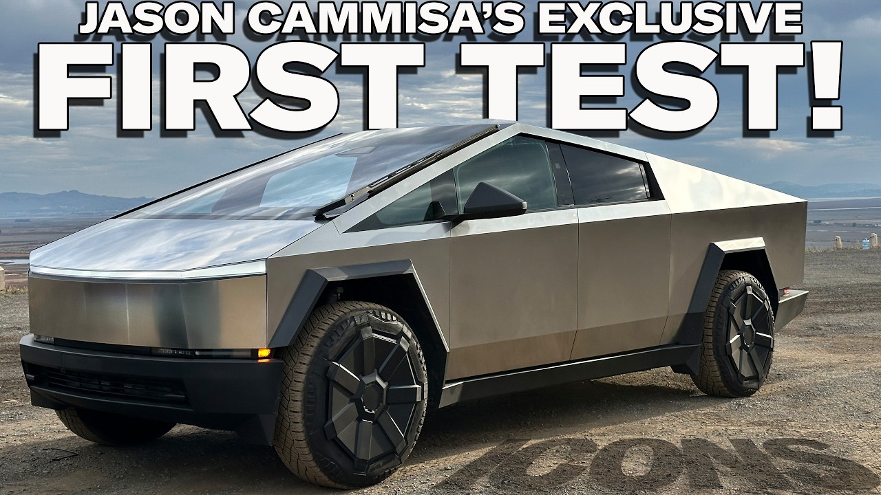 ⁣Exclusive 2024 Tesla Cybertruck Full Review & Drag Race w R1T & Hummer  — Jason Cammisa on t