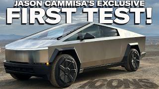 Exclusive 2024 Tesla Cybertruck Full Review & Drag Race w R1T & Hummer  — Jason Cammisa on the ICONS image