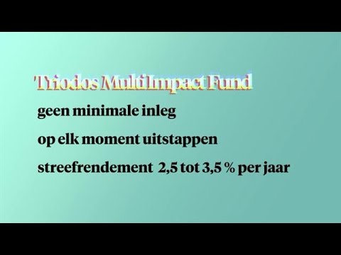 De Kleine Lettertjes: Triodos Multi Impact Fund - MONEY TALKS