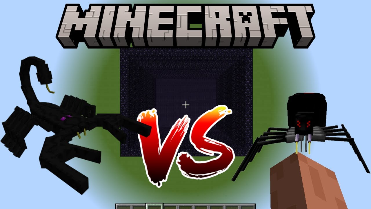 EMPEROR SCORPION VS BLACK WIDOW SPIDER - Minecraft Mob Battles - Mythical creatures Mod