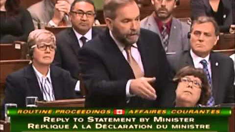 NDP Leader Tom Mulcair makes the argument against the new Iraq War (English Parts Only)