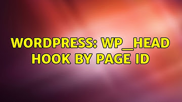 Wordpress: wp_head hook by page ID