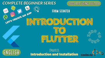Flutter tutorial for beginners | Part 1 : Introduction and Installation | Android Studio Setup