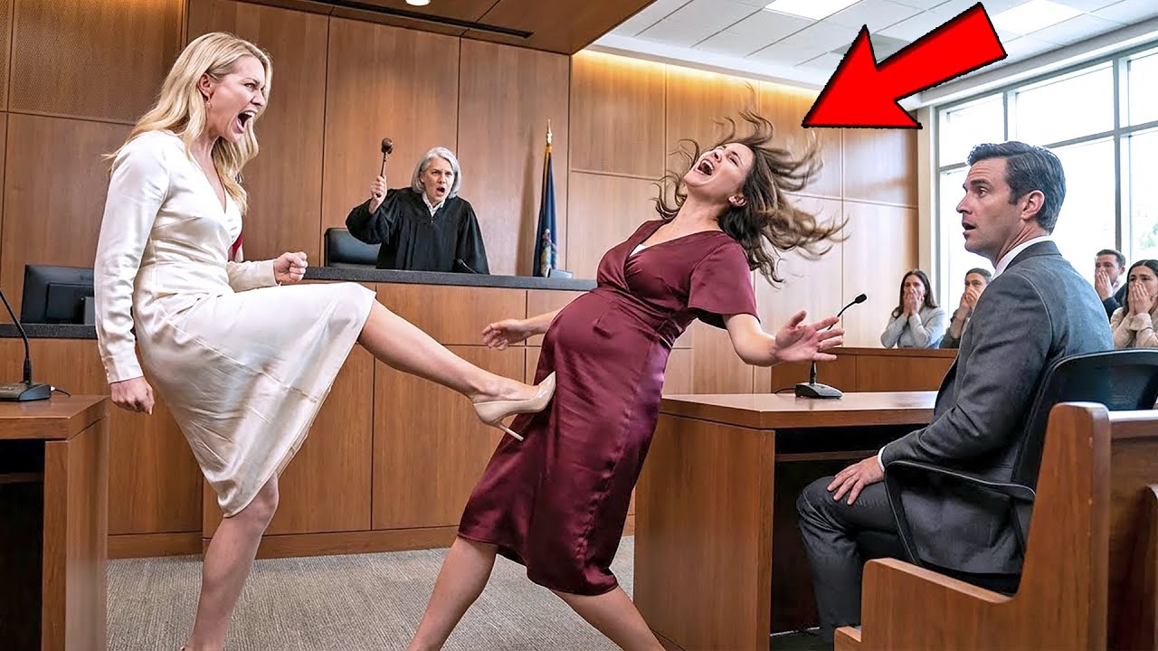 Deja Que La Amante Patee A Su Esposa Embarazada Ante El Juez — El Millonario No Tiene Salida