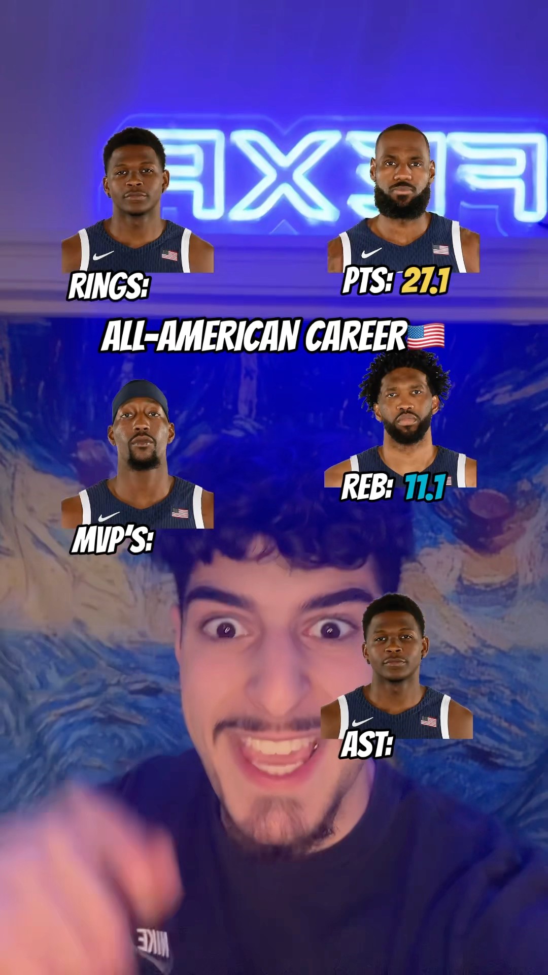 WE ALL KNOW WHAT THE REAL ALL-AMERICAN BUILD IS? #nba #lebron #stephcurry #embiid #kd #fexr
