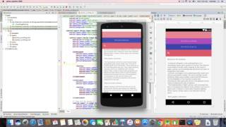 Scrolling view with sticky header