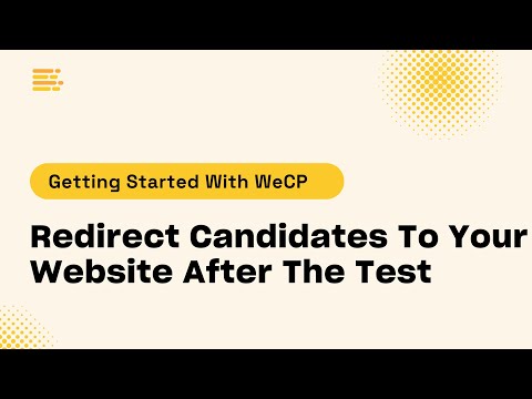 Redirect Candidates To Your Website After the Test