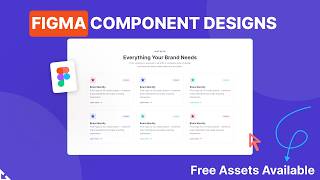 Figma Component UI Design Tutorial | Modern Service Cards UI Design