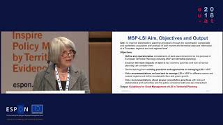 Sue Kidd: Maritime spatial planning and land-sea interactions (ESPON MSP-LSI project)